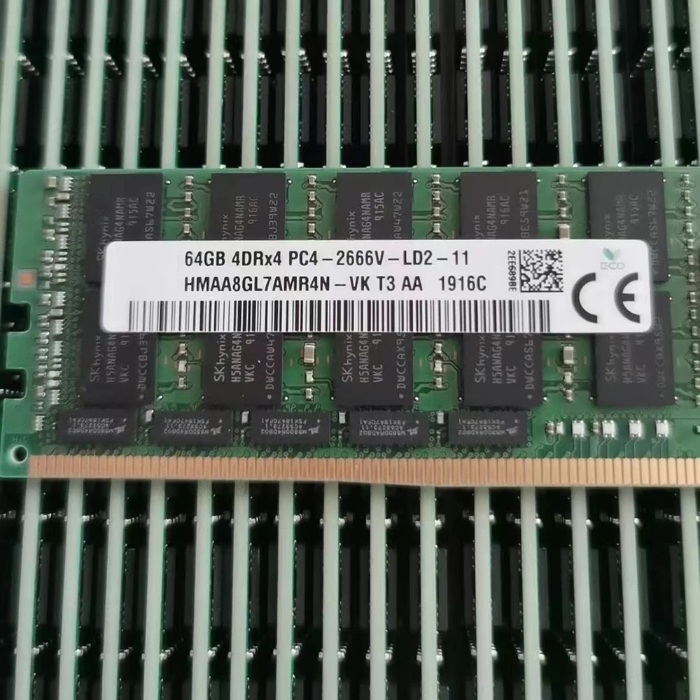 

1 PCS 64GB DDR4 4DRX4 PC4-2666V For SKhynix Server Memory HMAA8GL7AMR4N-VK