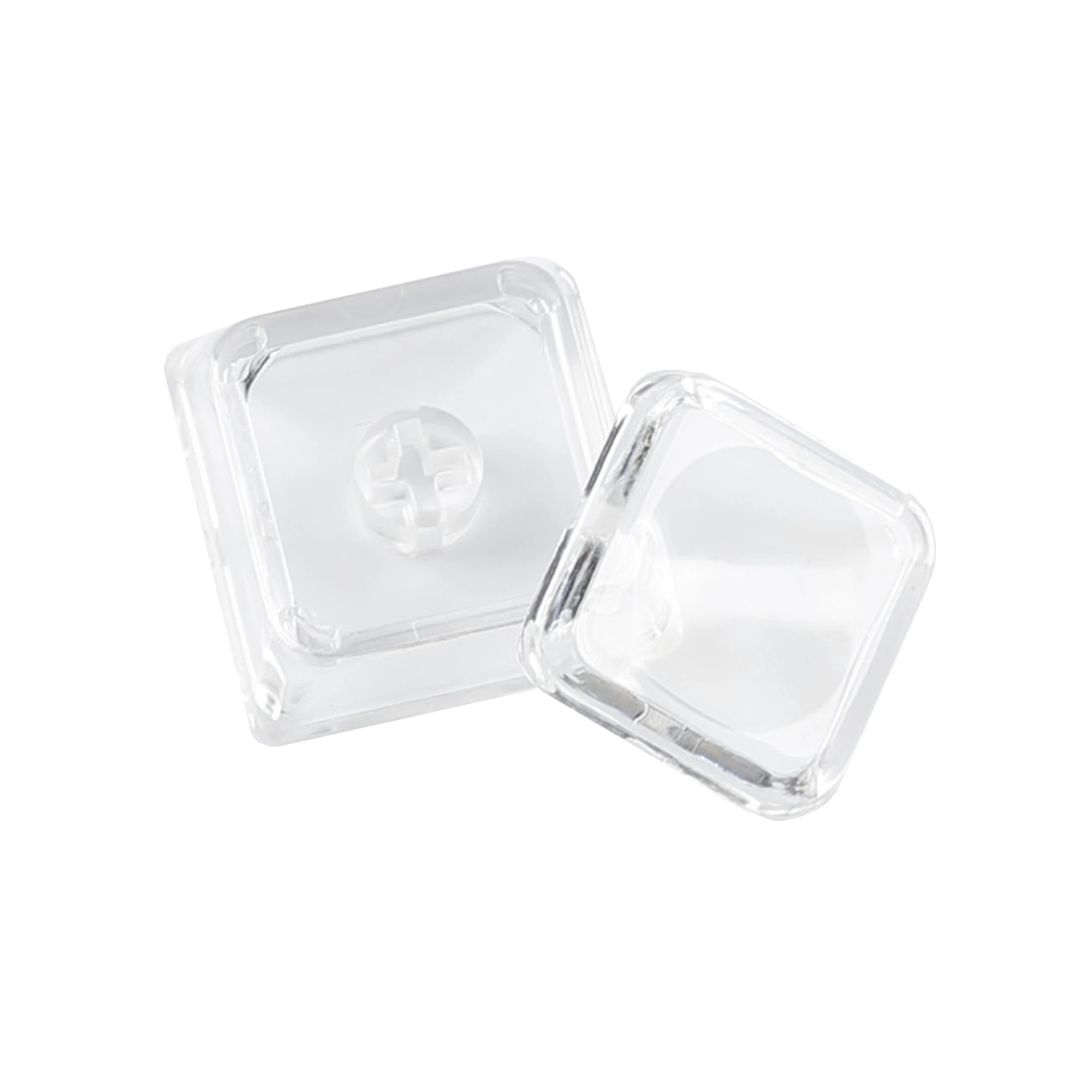XDA Profile Double-layer Cover Cap Blank PC Transparent 1u Design DIY Removable Stickers Keycaps for MX Mechanical Keyboard