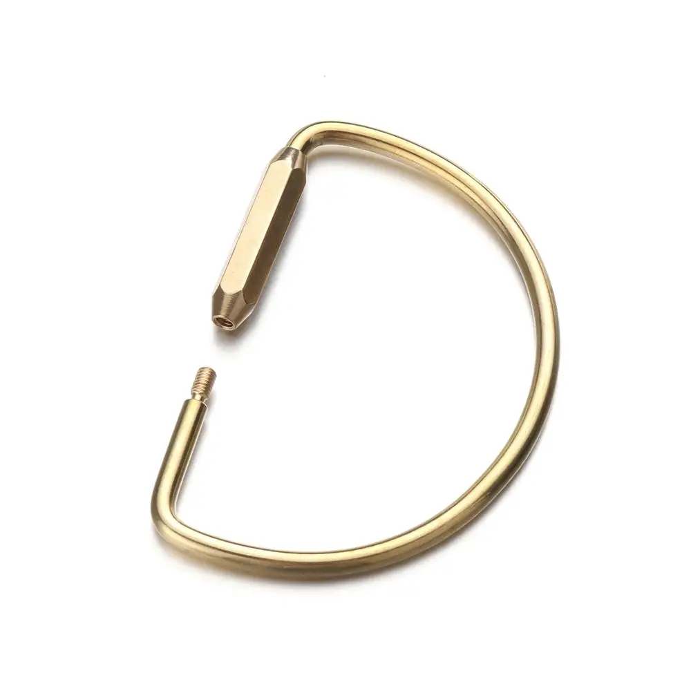Creative DIY Craft Tools Buckles Jewelry Accessories Pendant Brass Keychain Key Ring