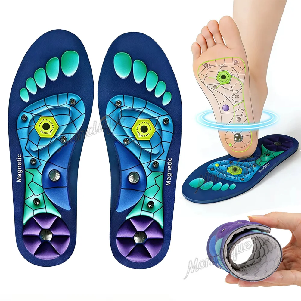 

Acupoint Massage Insole Arch Support Pad Soft Orthopedic Insole Breathable Anti-fatigue Plantar Muscle Relax Massage Accessories