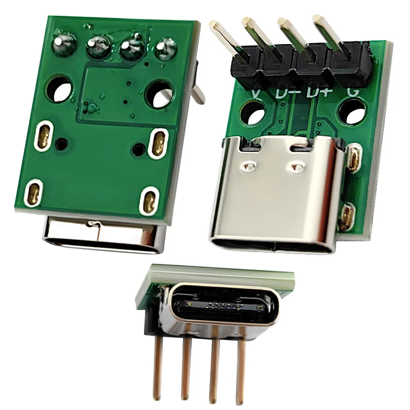 1/5Pcs USB 3.1 Type C Connector 16 Pin Test PCB Board Adapter 16P Connector Socket For Data Line Wire Cable Transfer