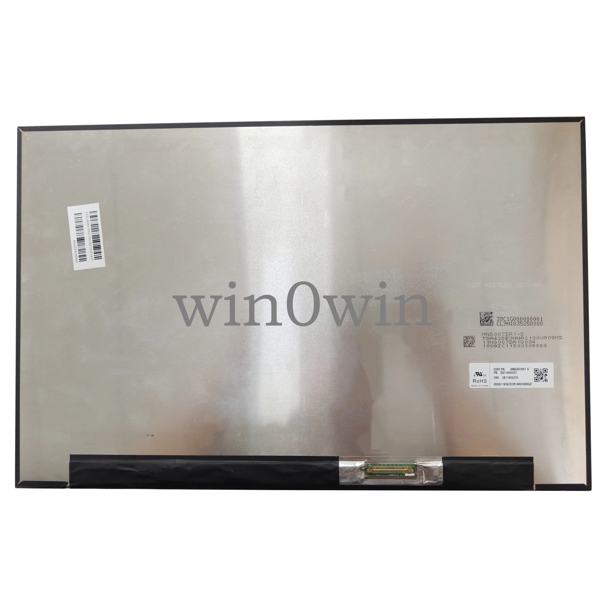 

MNG007DA1-G 2560X1600 40Pin 165Hz 500nits 16.0" Laptop LCD Screen Panel Display work for Lenovo Y9000P R9000K R9000P