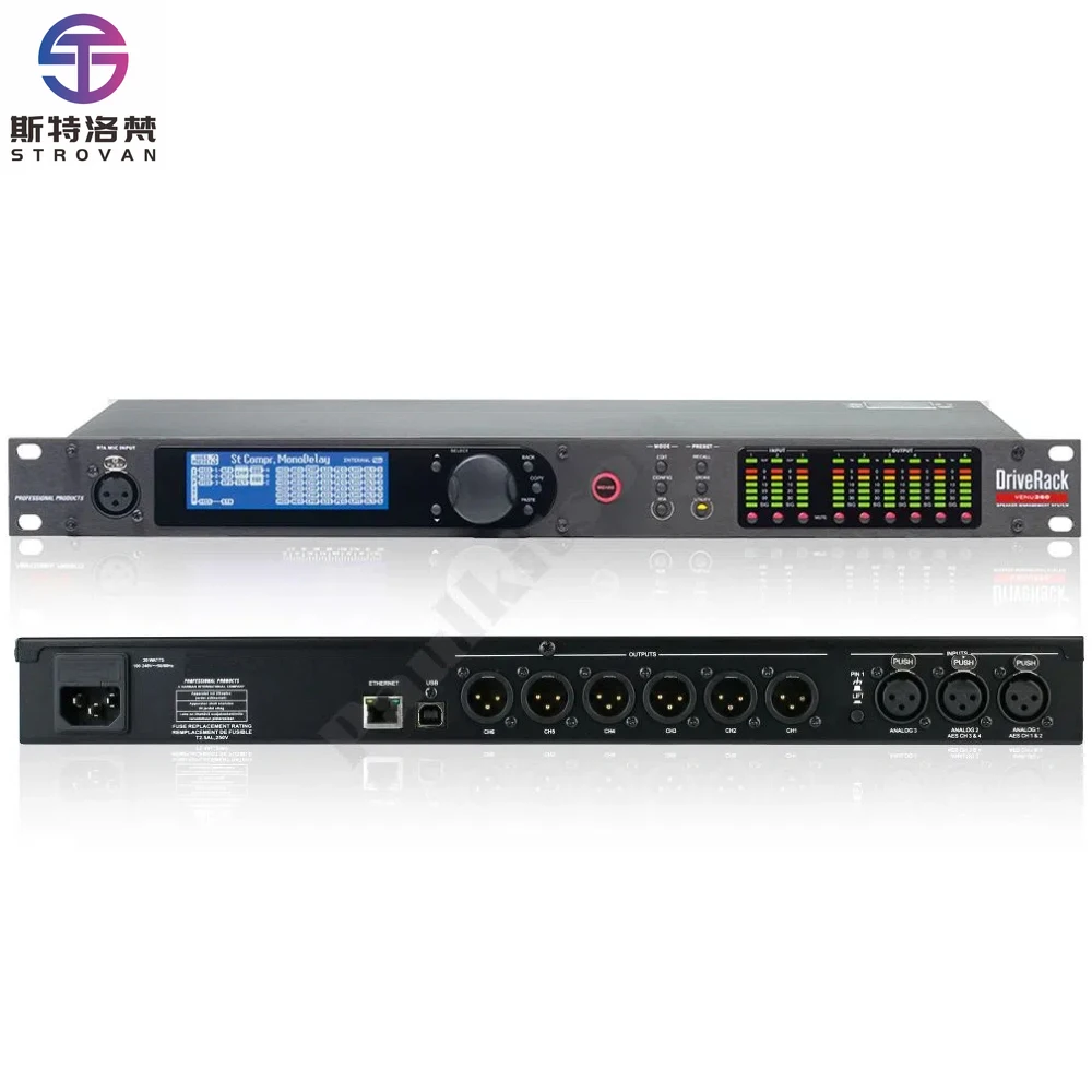 DriveRack VENU-360 Complete Metal Audio Management System with 3 in 6 Out Effect Processor Impressive Audio Quality