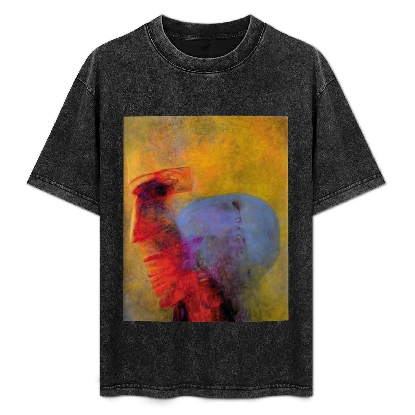 

beksinski T-Shirt Abstract Pattern Print Top