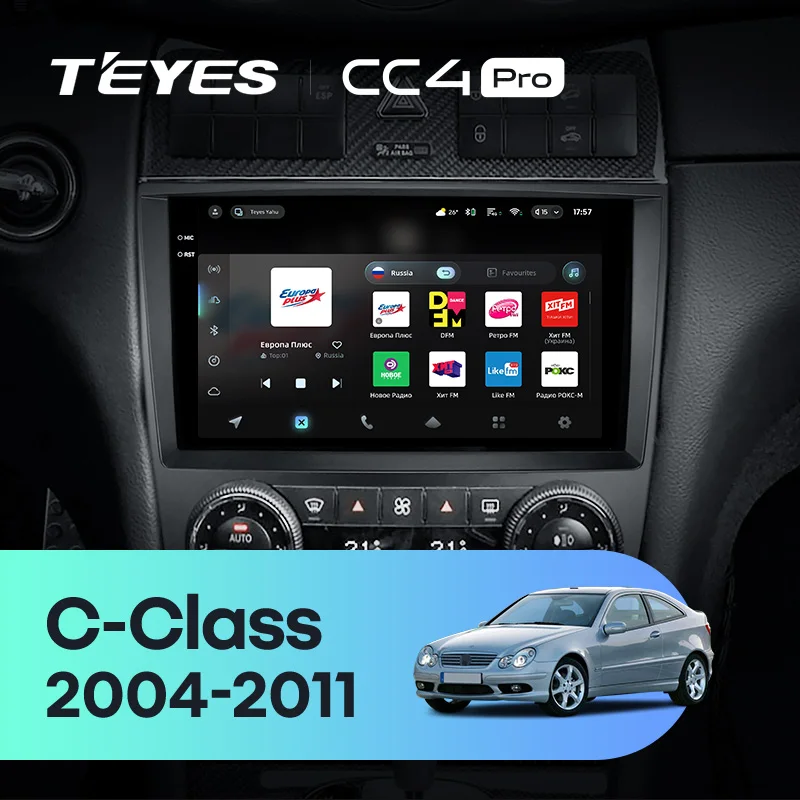 TEYES CC4 PRO For Mercedes Benz C Class W203 W209 C180 C200 CL203 C209 A209 2004 - 2011 CarPlay Radio Car play Auto 2DIN