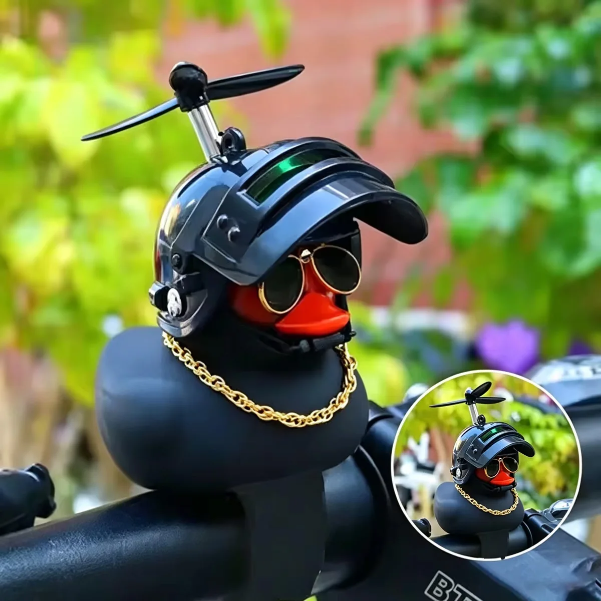 The Cute Duck Car Decoration Accessory (with Bamboo Propeller) Helps Relieve the Fatigue of Long-Distance Driving.