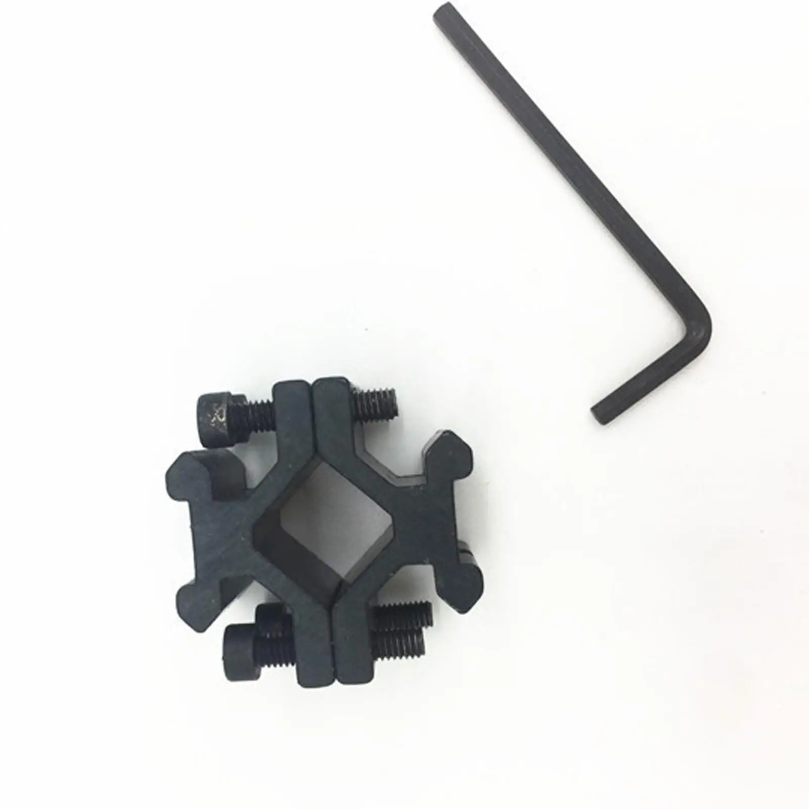 1pcs Aluminum Alloy Accessories for Rifle Carabine Adjustable Adapter with Rail Tube Mount for Picatinny Base Rail Mount Clamp