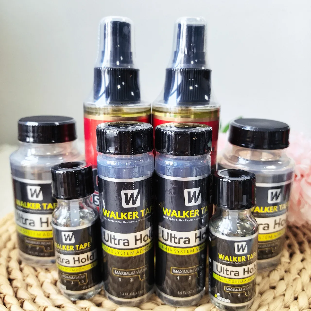 

2PCS Walker Tape Ultra Hold Lace Glue Front Lace Wig Glue Wig Installation Kit Set Glue For Lace Front Waterproof Glue For Wigs