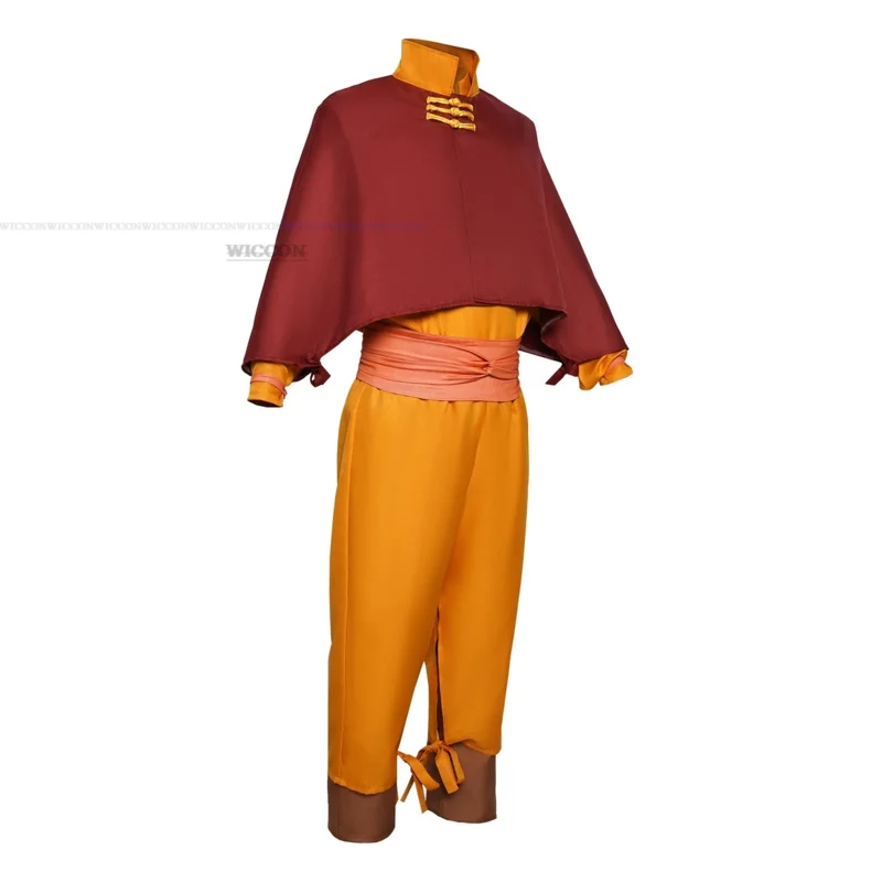 Костюм для косплея Aar The Last Airbender Aar Aang, детский комбинезон, карнавальный костюм на Хэллоуин, мужской костюм, одежда