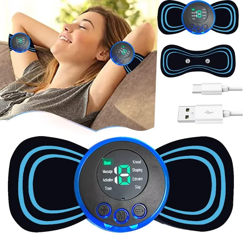 2026 Intelligent Mini Electric Neck Massager Charging Portable Shoulder and Neck Massage Patch with Multiple Adjustable