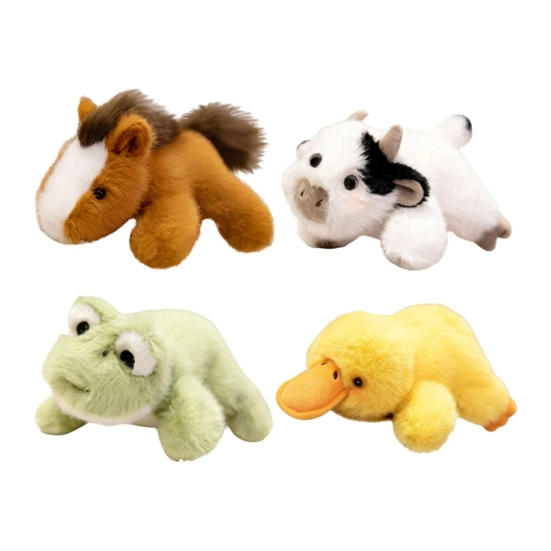  Plush Animal Stuffed Doll Stress Reduce Cuddle Toy Companion Desk Decoration