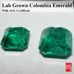 Lab Grown Emerald Stones Hand-cut Hydrothermal Emeralds Multiple sizes available Gemstone for Diy Jewelry Making