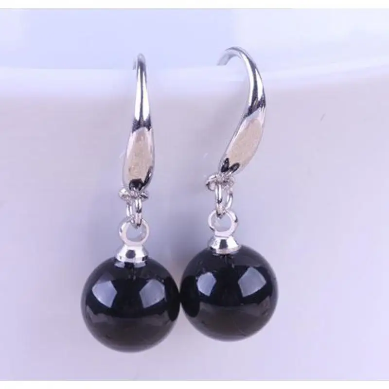 Natural Red Black Stone Drop Earrings For Women Earing Dangle Earring Earings Jewelry Brincos Brinco Oorbellen Gift Wholesale