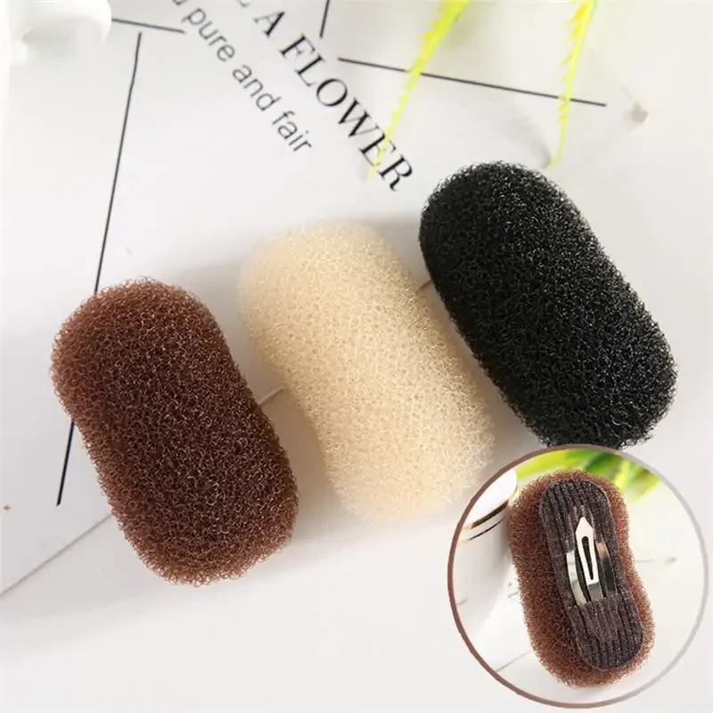 Pinzas para el cabello esponjosas, inserto de estilo esponjoso Invisible, Clip de esponja, Base para el cabello frontal, cojín para la cabeza, almohadilla para el cabello, peine para aumentar el golpe