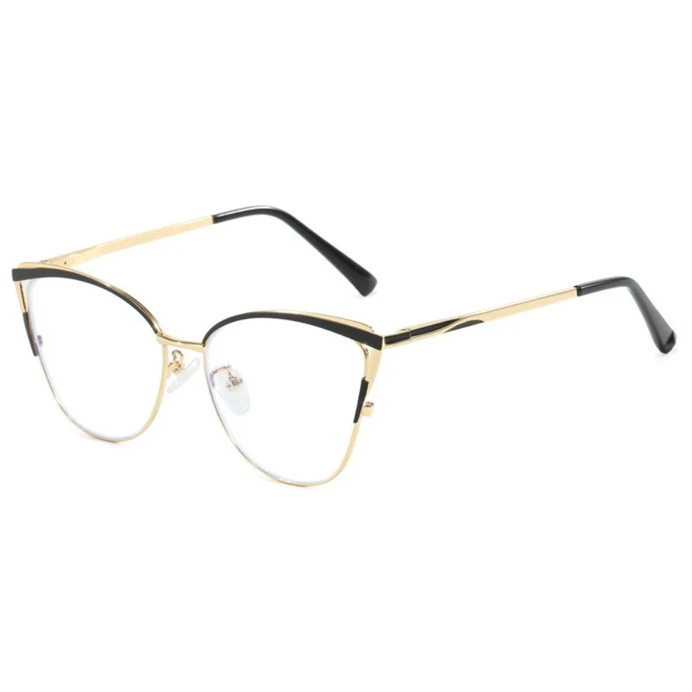 Vintage Blue Ray Blocking Anti-Blue Light Glasses Eye Protection Ultralight Square Eyeglasses Metal Frame Eyewear Men Women view 4