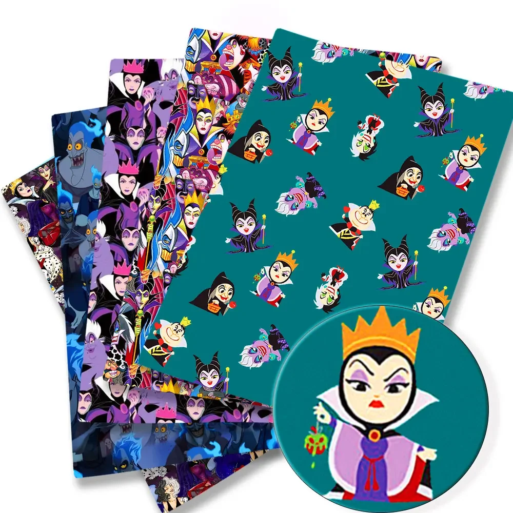 Tela de dibujos animados de marca conjunta de Disney, tela estampada de 140x50cm, material de dibujos animados bonitos, mochila hecha a mano, tela DIY para muñecas y niños, 31247