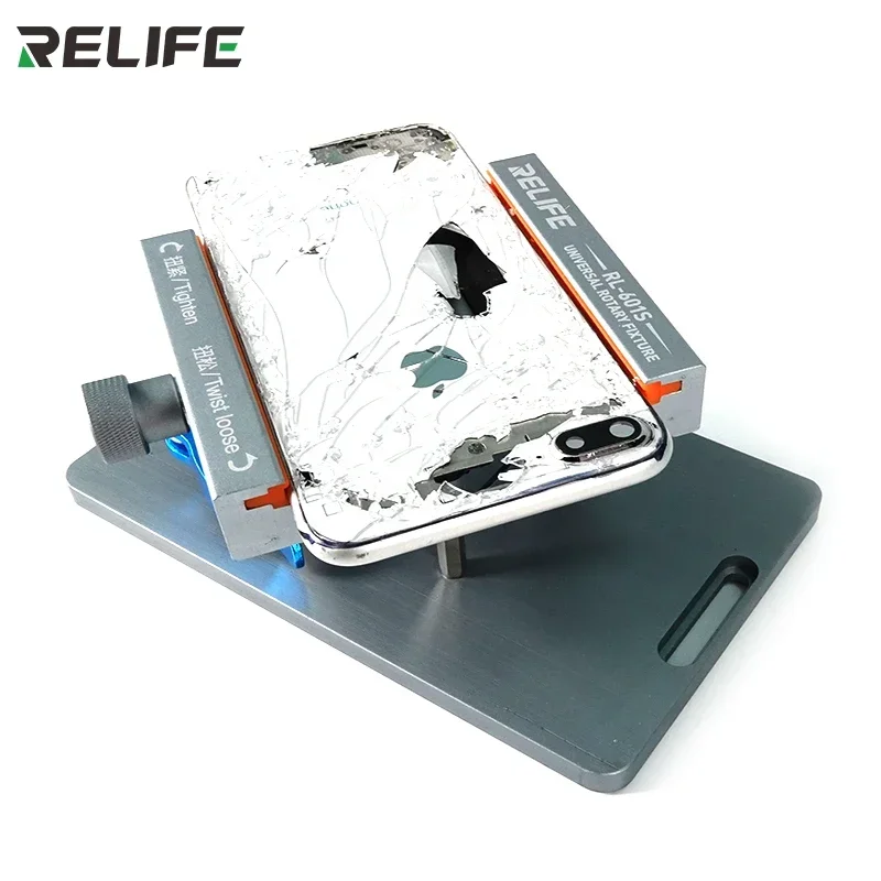 Relife RL-601S Anti-slip Rotating Universal Fixture Clamp Holder Easy Quick Remove The Back Cover Glass for Mobile Phone Tool