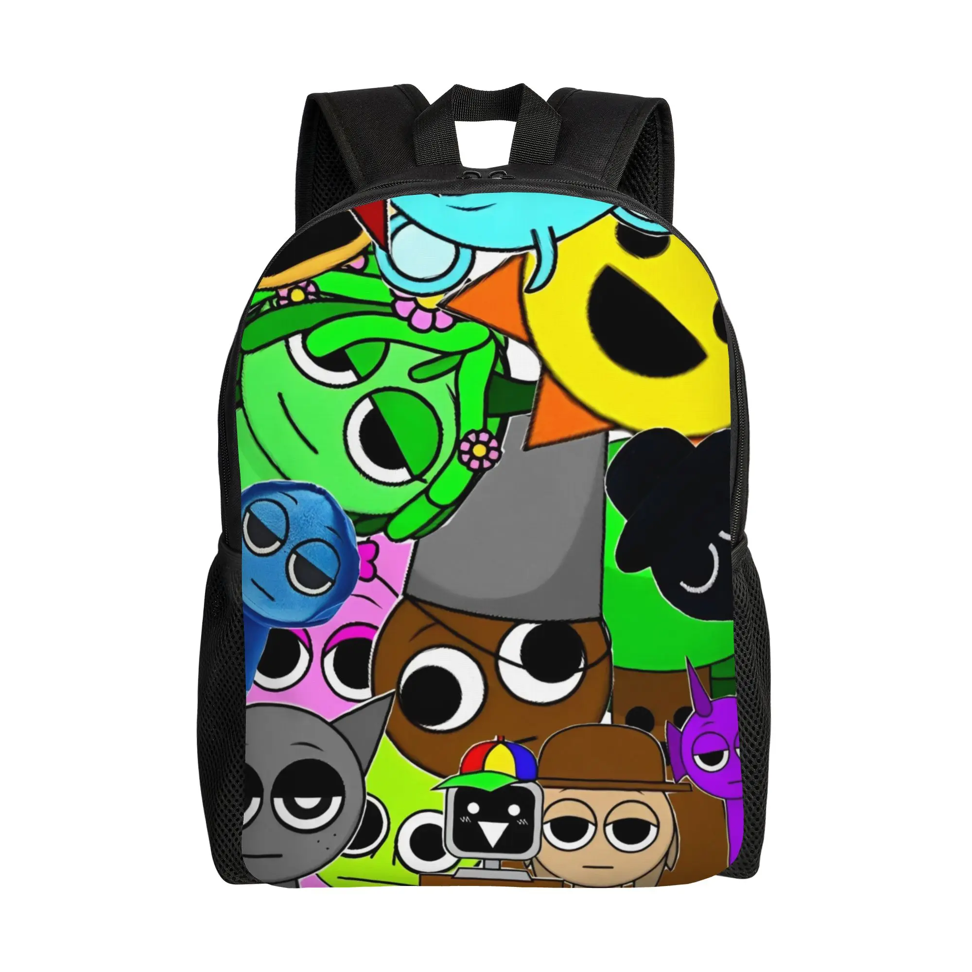 

Рюкзак Sprunki Characters Game для мужчин, женщин, подростков, студентов, рабочий рюкзак, сумка через плечо для колледжа, подарок