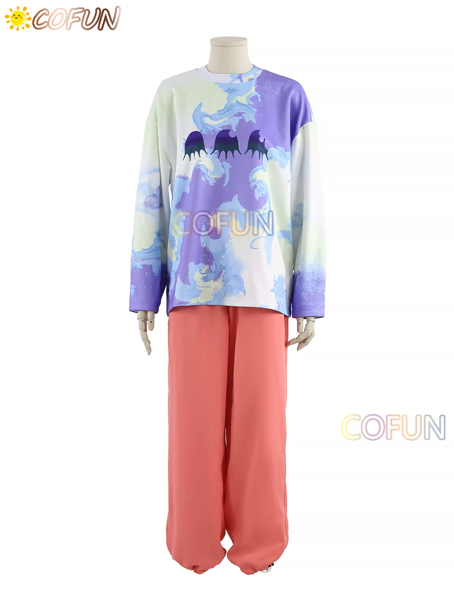 COFUN [مخصص] مشروع موسيقى الكاريزما Sunohara Momose ‌   مجموعة كاملة من أزياء تنكرية للنساء والرجال لعبة الهالوين بدلة الرسوم المتحركة