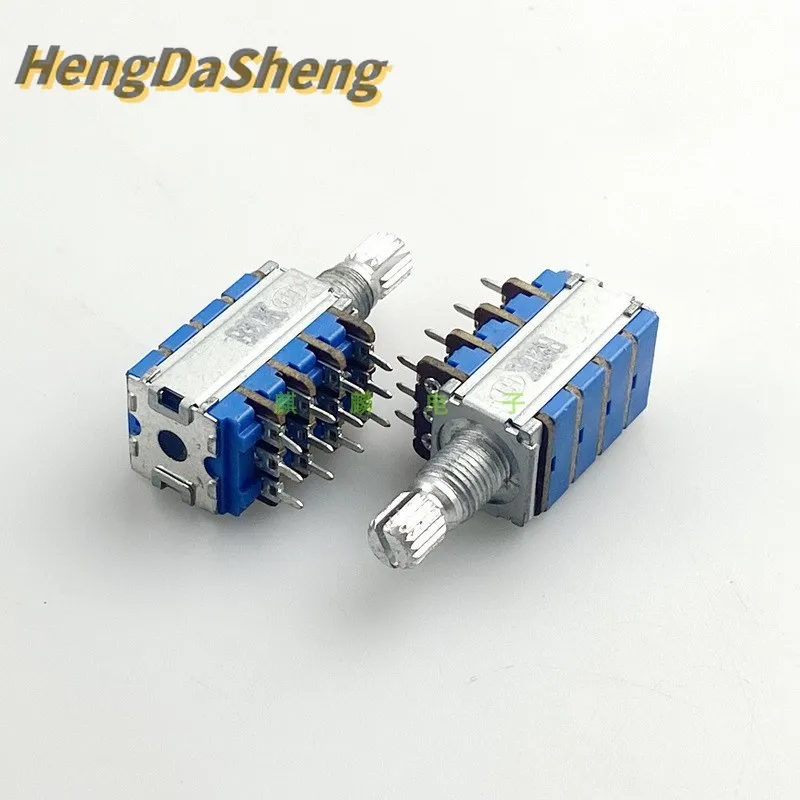 2Pcs/Lot 12 Quadruple B20K C50K Amplifier Audio Multi Channel Volume High And Low Bass Volume Potentiometer