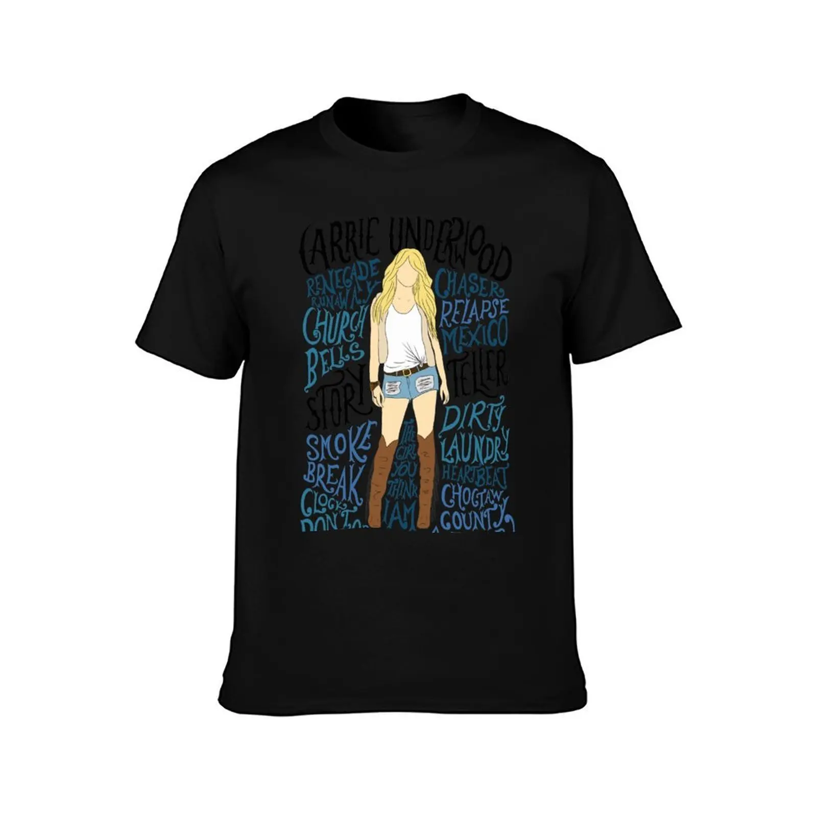 Carrie Underwood - Storyteller T-Shirt, Summer Casual Cotton Tee, Oversized Streetwear Tops, Vintage Graphic Print, 100% Cotton