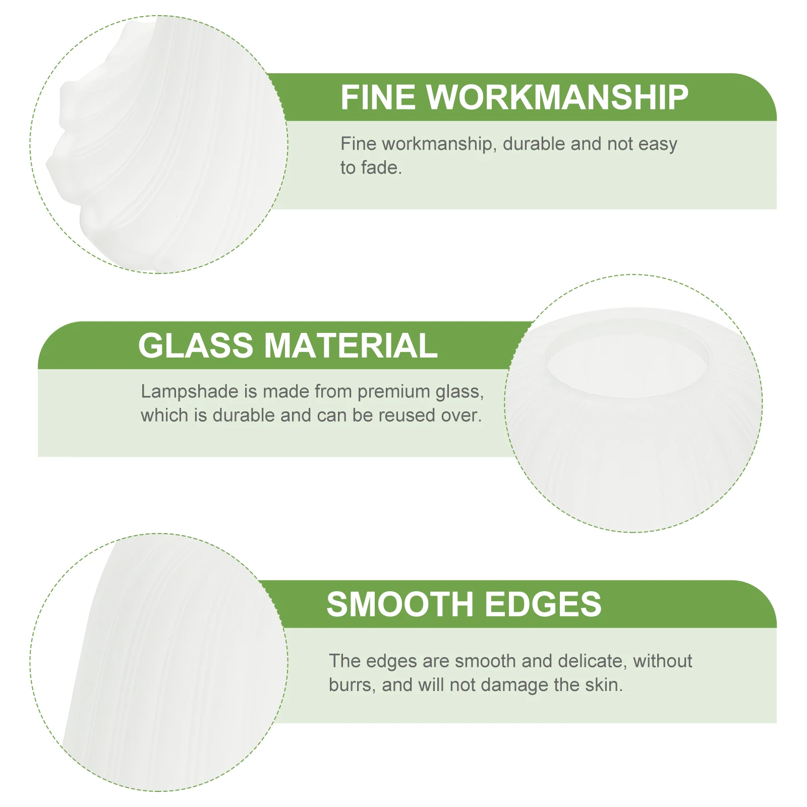 

1Pcs Glass Lampshade Chic Replacement Light Cover for Wall Lamp Table Lamp Ceiling Light Glass Lampshade Chandelier Shade