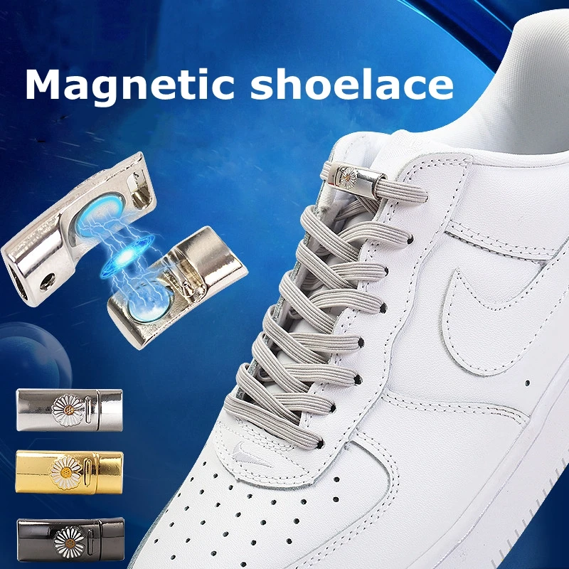 

Magnetic Shoe Laces Elastic No Tie Shoelaces For Sneakers Quick put on and take off Creative Lazy Shoelace Accessories Unisex