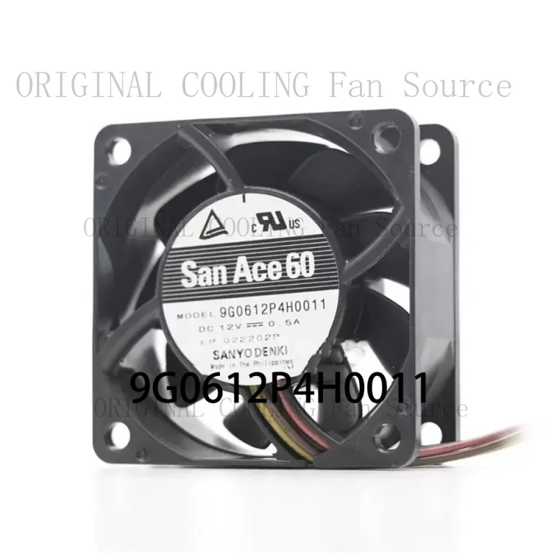 B+ New in box  for  SANYO Denki Server Driver Fan 60*60*25 9G0612P4H0011 SanAce 12V 0.5A