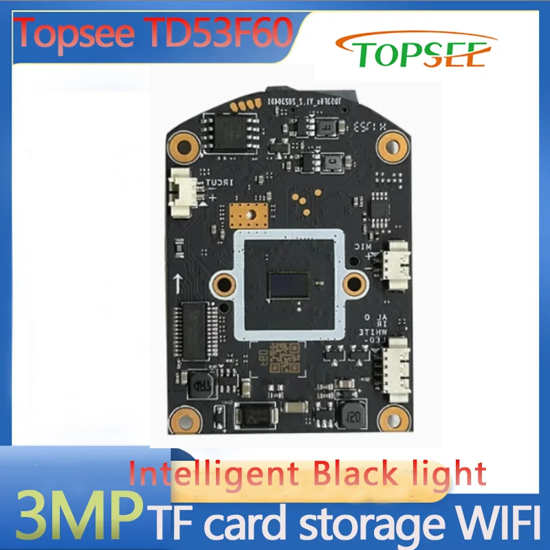 F60 3mp Module Ip Camera Mini Beveiliging Cctv H.265 Dual Light Wifi Draadloze Ipc Hd Surveillance Humanoïde Detectie Tf