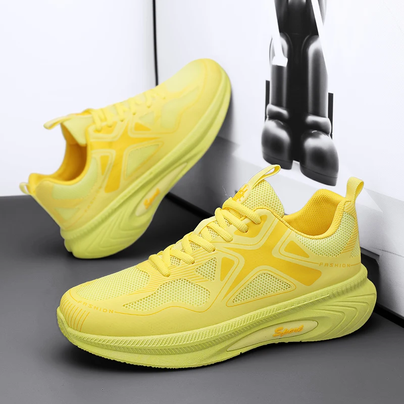

Summer Mesh Breathable Big Size Sneakers Luxury Vulcanized Shoes Casual Light Soft Fashion Shoes Men Trainers Tenis Masculino