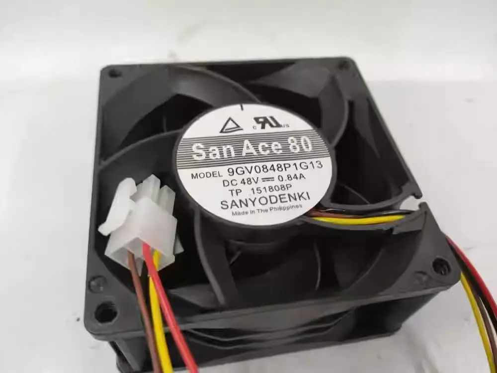 三洋電機-9gv0848p1g13-dc-48v-084a-80x80x38mm-4-線式サーバー冷却ファン高速気流-cfm-クーラー