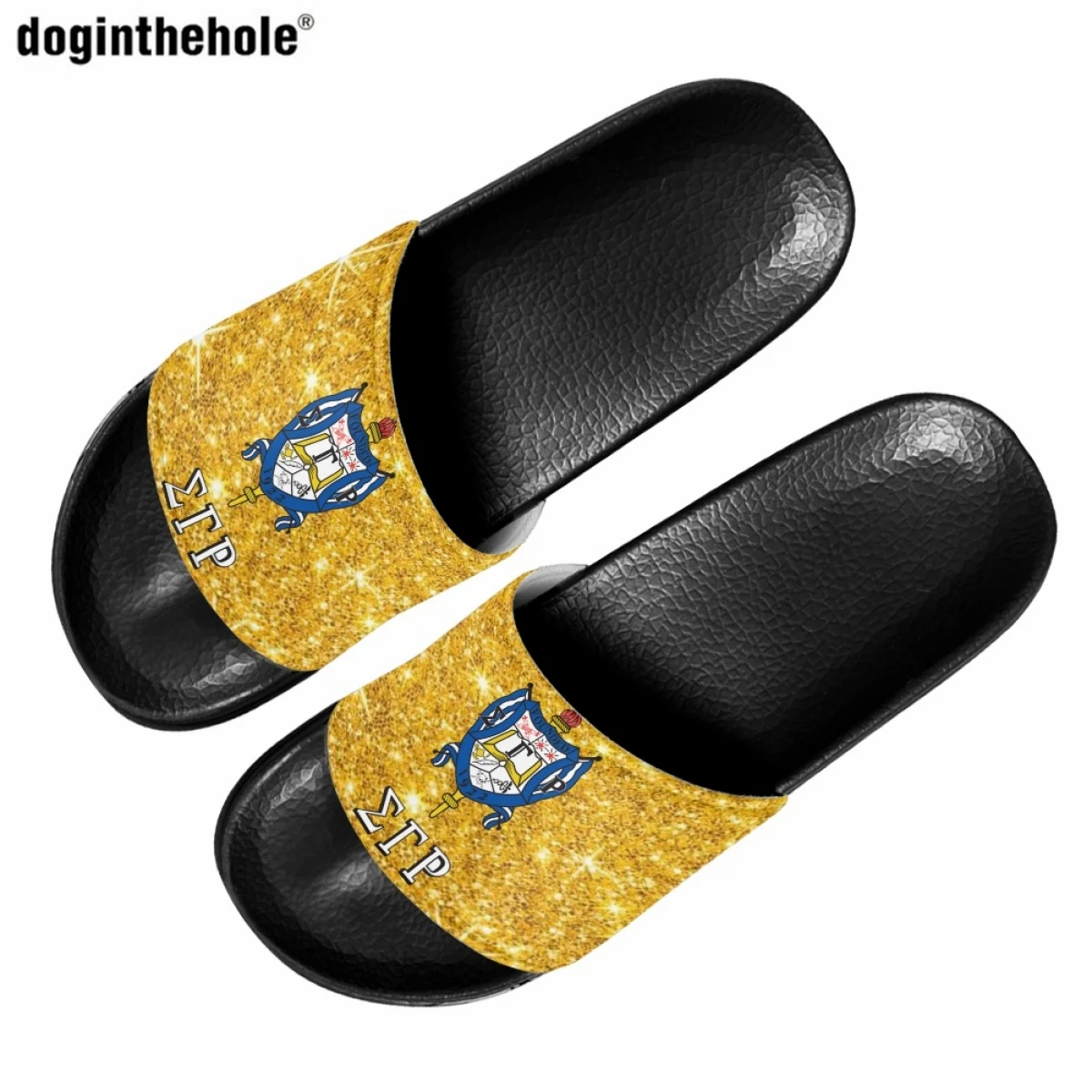 Doginthehole Sigma Gamma Rho Print Design Home Slippers for Ladies Fashion Trend New Outdoor Lightweight Sandals Summer Slippers