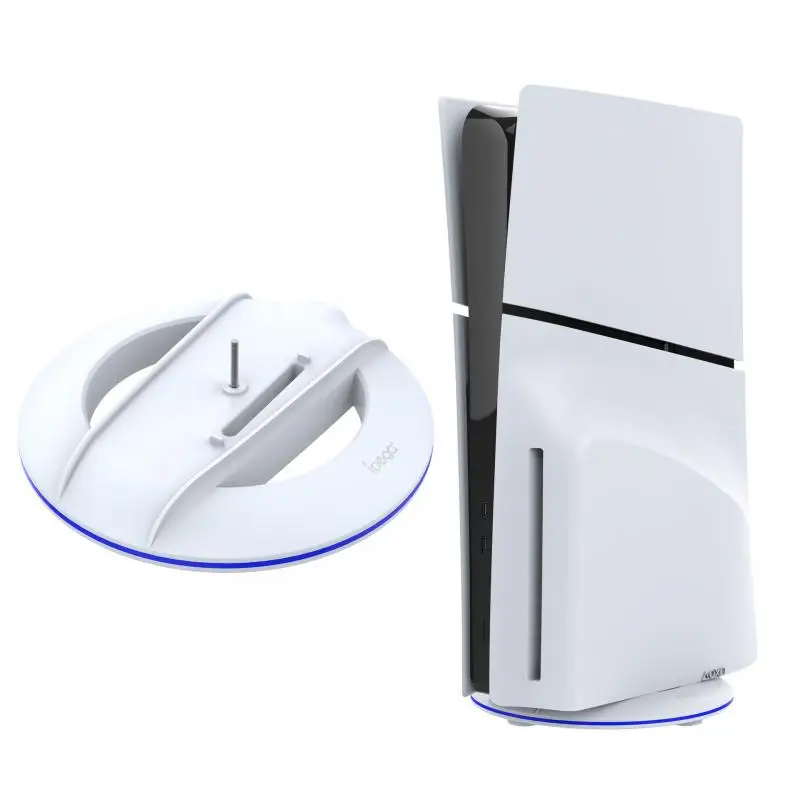 For PS5 Slim Console Vertical Stand For PS5Slim Optical Drive/digital Version Base Stand With Atmosphere RGB Light