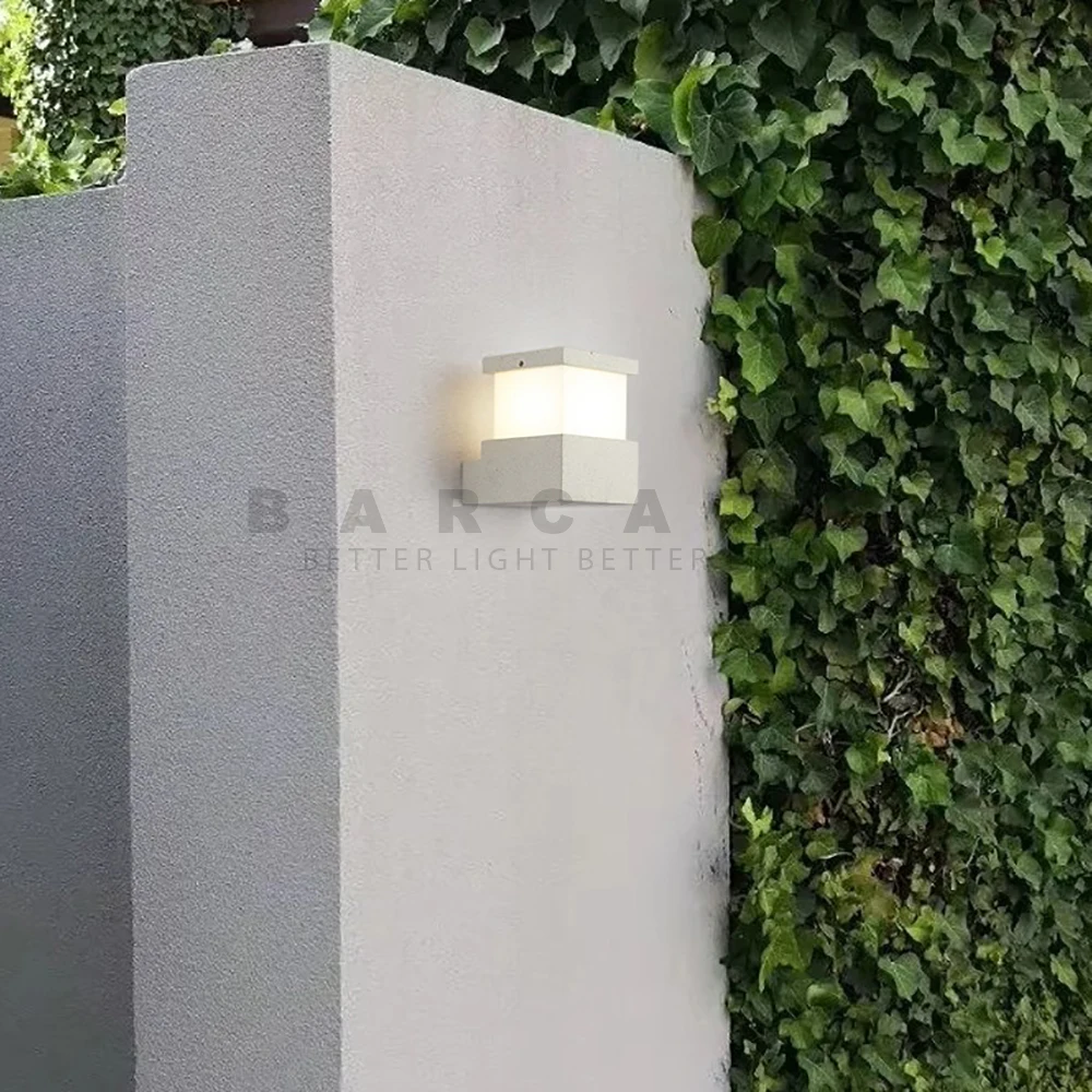 Cement LED Wall Lamp Waterproof IP65 Outdoor Garden Outdoor Light 9w Interior Wall Light for Bedroom Living Room Stairs Lighting