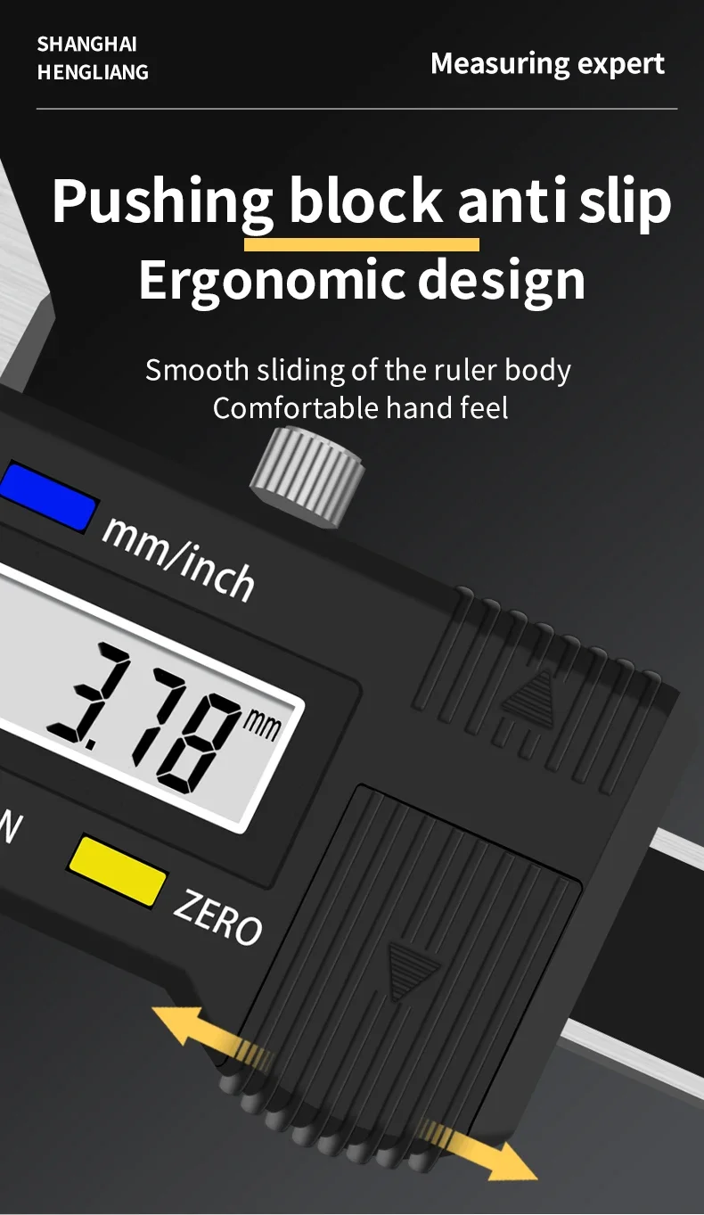 Hengliang Stainless Steel Vernier Electronic Digital Caliper 0-20mm Weld Seam Height Detection Ruler Calipers Product Category