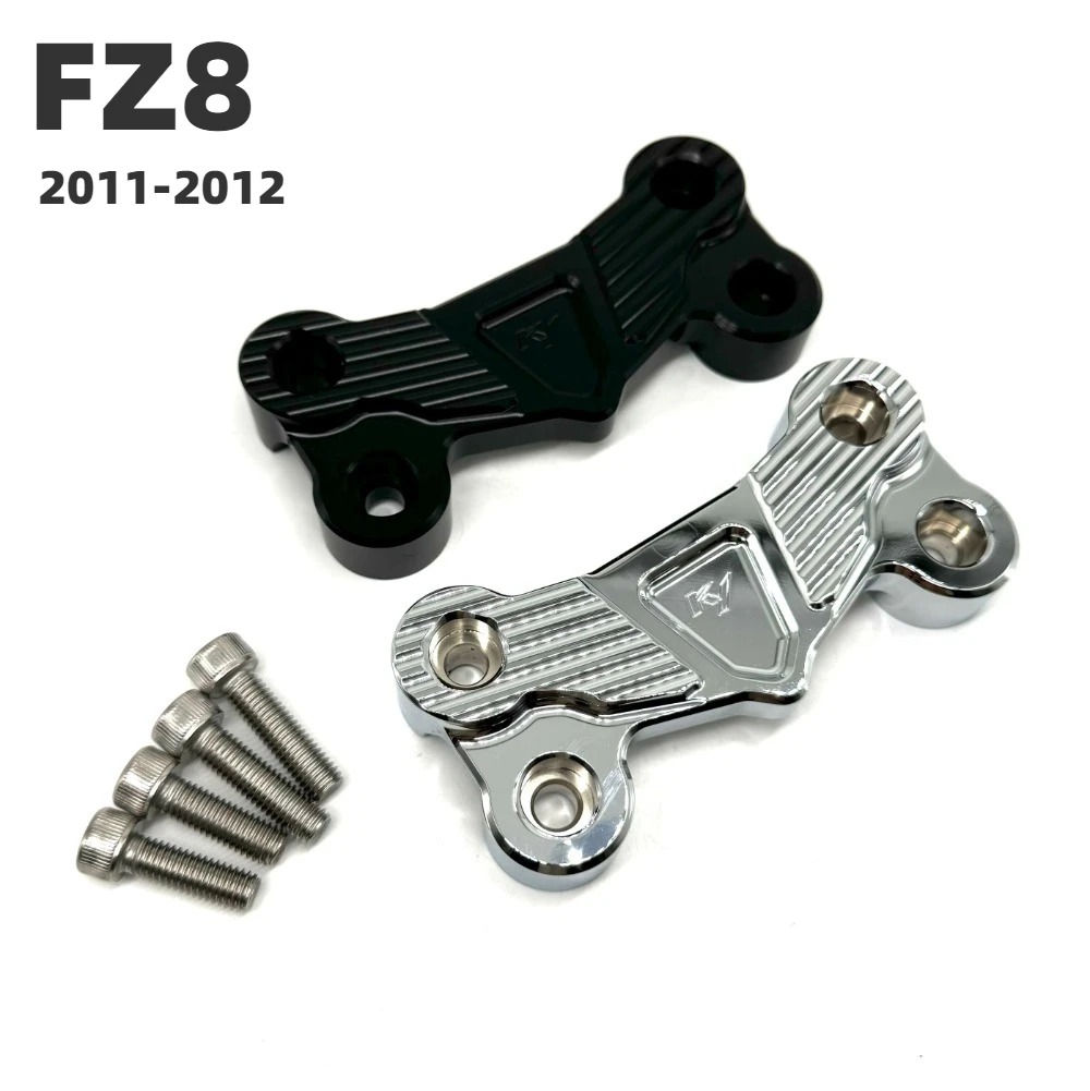 For YAMAHA FZ8 2011-2012 Motorcycle Handlebar Clamp Cover Handle Bar Top Clamping Cap Drag Clip