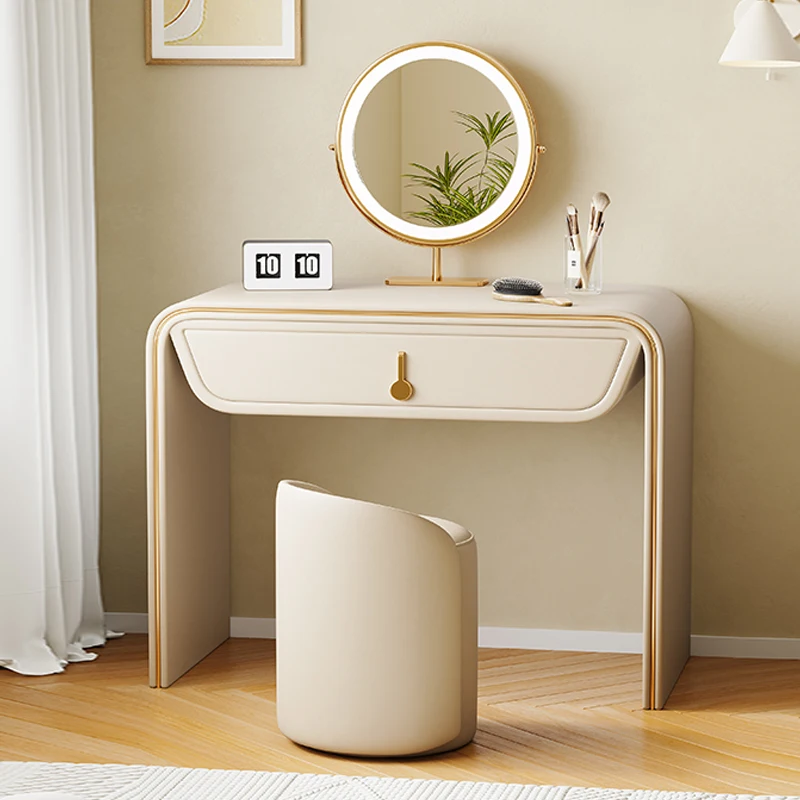 Small Aesthetic Dresser Drawers Desings Light Modern Wooden Dressing Table Storage Luxury Tocador Maquillaje Bedroom Furniture