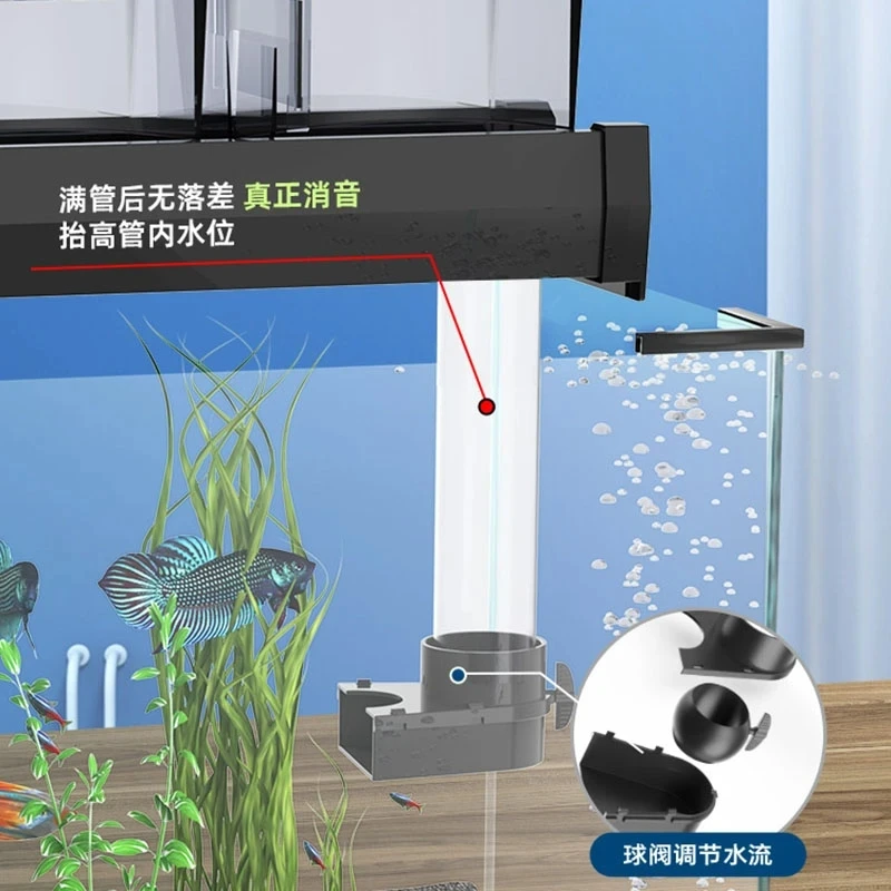 Black Fish Tank Filter Box Sponge Plants Quiet Aquarium Filter Vis Turtle Ecopower Red De Pesca Aquarium Products