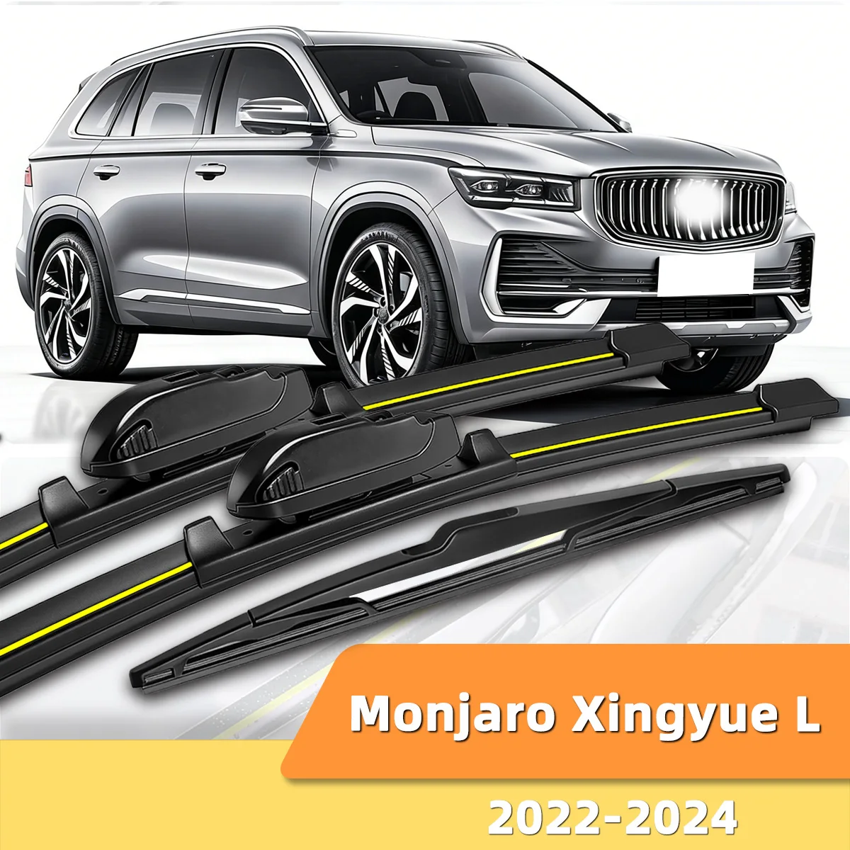 

3PCS Front And Rear Windshield Wipers Suitable For Geely Monjaro Xingyue L 2022-2024 Automotive Windshield Accessories 2022 2023