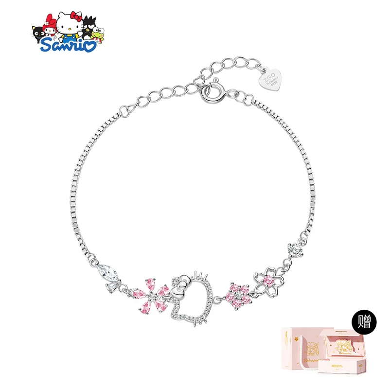 Sanrio Hello Kitty Bracelet Kawaii Anime Student Cute Cartoon Bracelets Jewelry Wrist Decorative Toys Girls Birthday Gifts