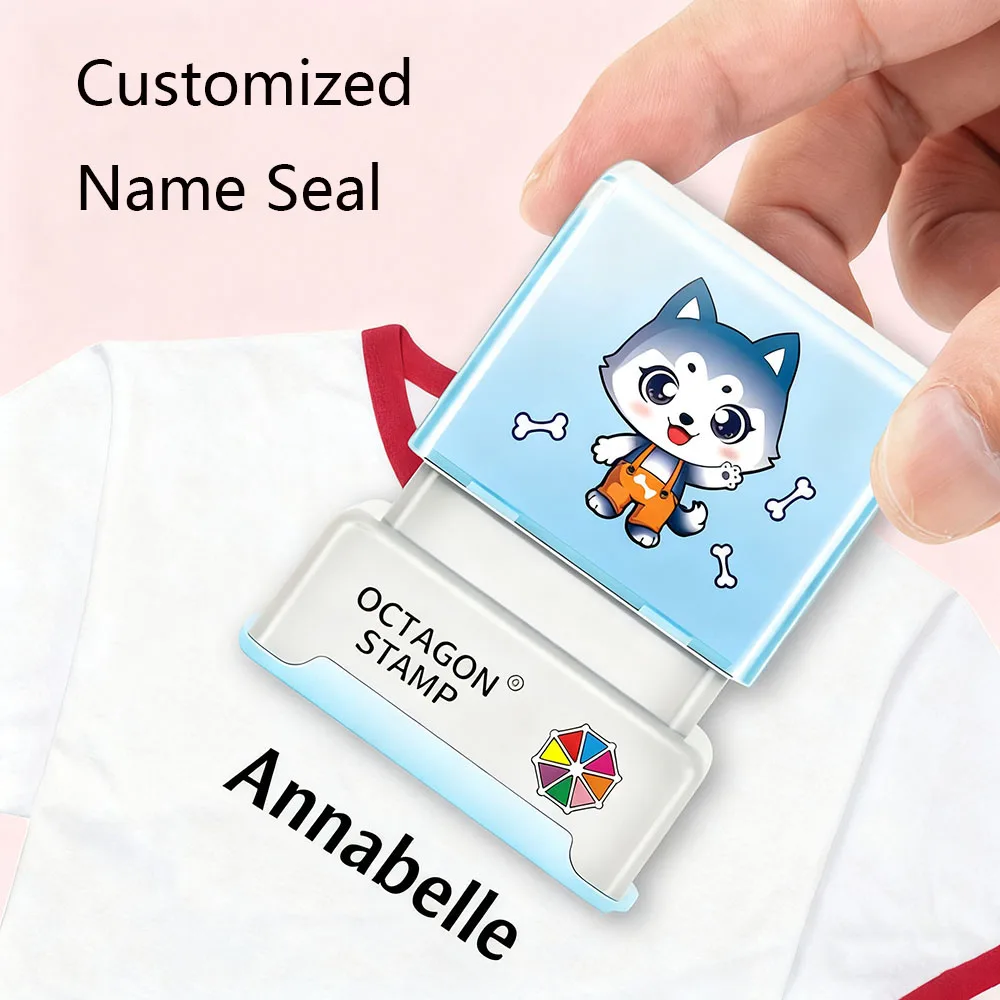 Customized Name Stamp Waterproof Baby Student Clothes Chapter Wash Not Faded Children's Seal Customized Stamp Gifts