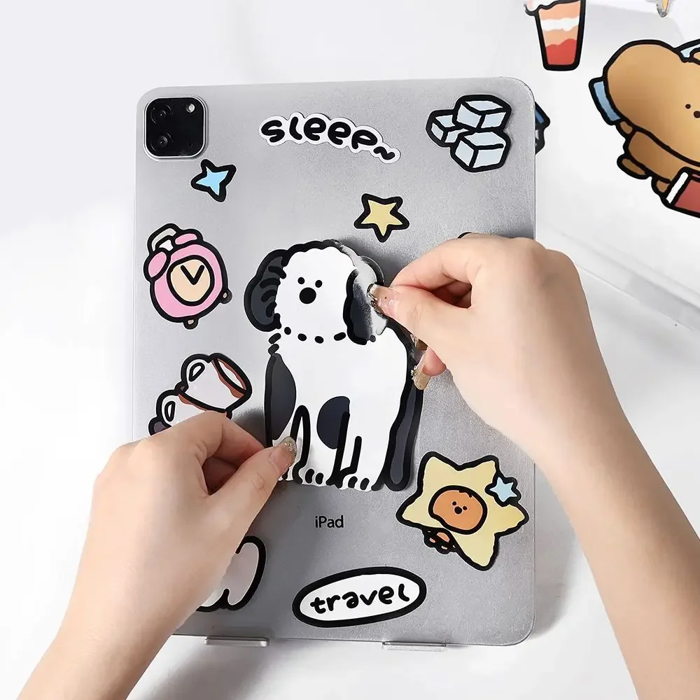 ورقتان من ملصقات الورق الاصطناعية لسكرابوكينغ المجلات، ديكور مذكرات جوكا اللطيفة، قرطاسية لاصقة مقاومة للماء #3