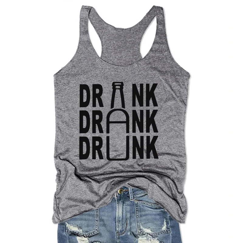 Funny Drinking Tank Top Day Drink Women Tops Girl Drinking Fashion Clothing Girls Weekend Clothing