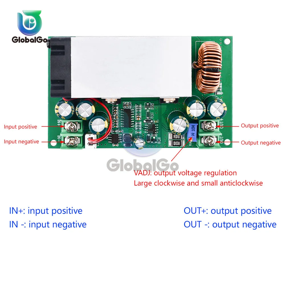 DC-DC Adjustable Step-down Module 12V-75V To 5V19V21V24V48V Power Converter Charger Step Down Module 25A 600W Voltage Regulator