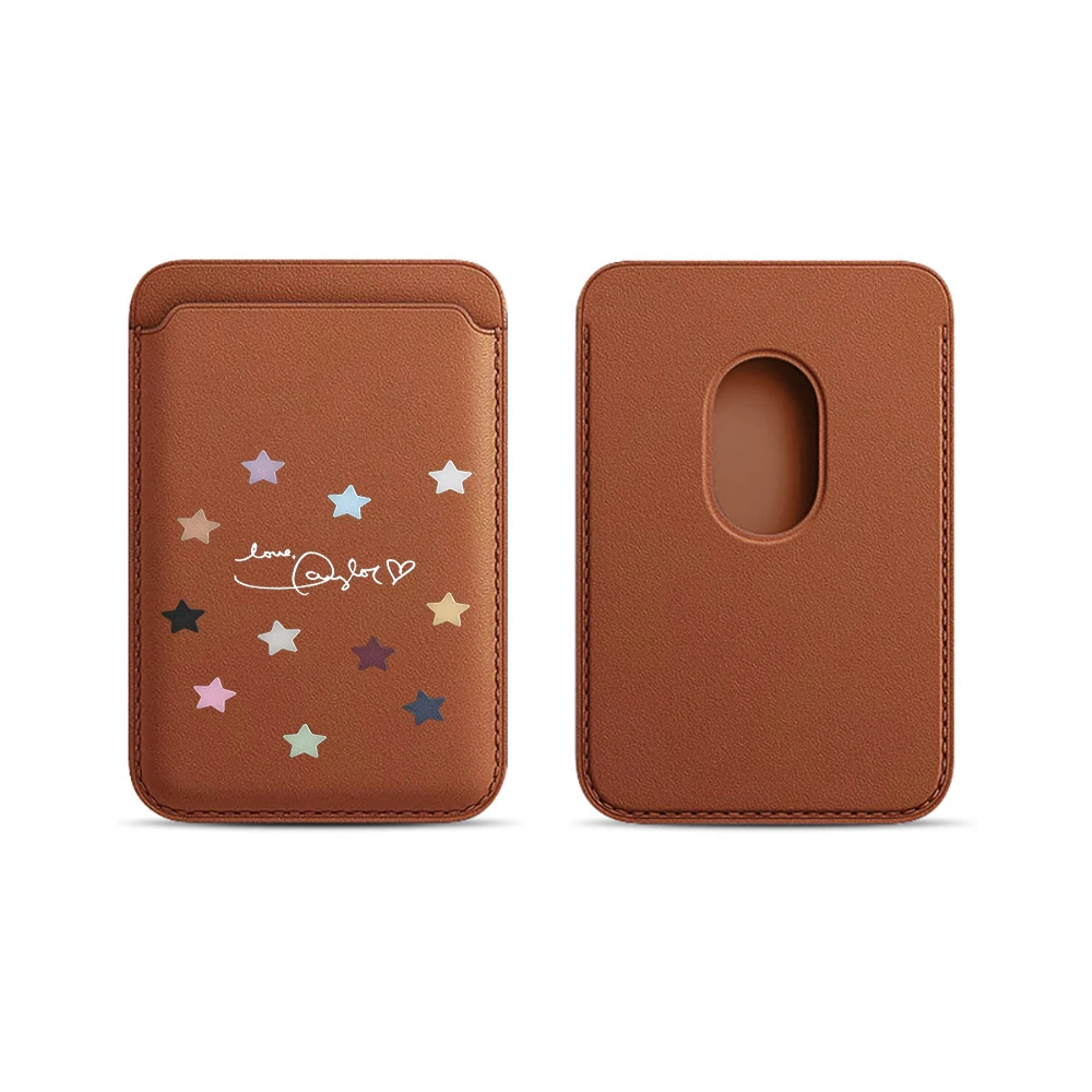 Stars Sky INS Leder-Kartenetui Handyhülle Magnetische Hülle Geeignet für Alle iPhones für Magsafe Karten-Handy-Rückentasche – Detail 18