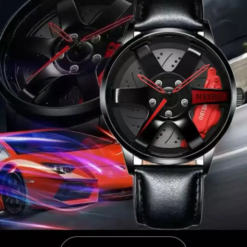 New Fashion Watch Men's Wheel Style Watch Fashion Versatile Watch