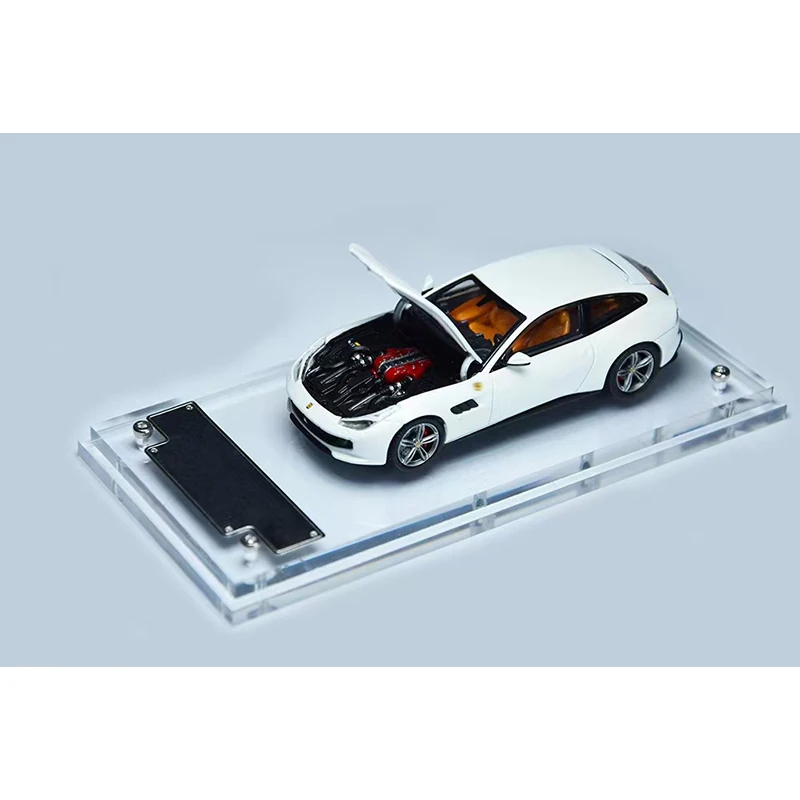 PreSale PK 1:64 GTC4 Lusso Opened Hood Diecast Diorama Car Model Collection Miniature Toy Phantom Kinght