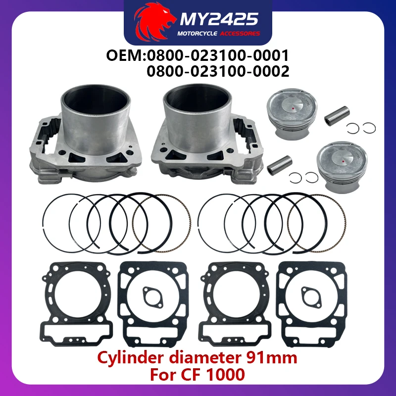 

Для двигателей CF 800HO, 550, Z8, UForce, U8, ZForce, Fedex, UPS, CF800cc: комплект из 2-х поршневых прокладок для цилиндров I и II (номера деталей 0800-023100-0001, 0800-023002)