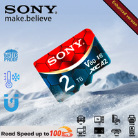SONY Micro SD Card TF 2TB 1TB 512GB 128GB 64GB Memory Flash Class 10 for Mobile Phones UAV with Card Reader Support