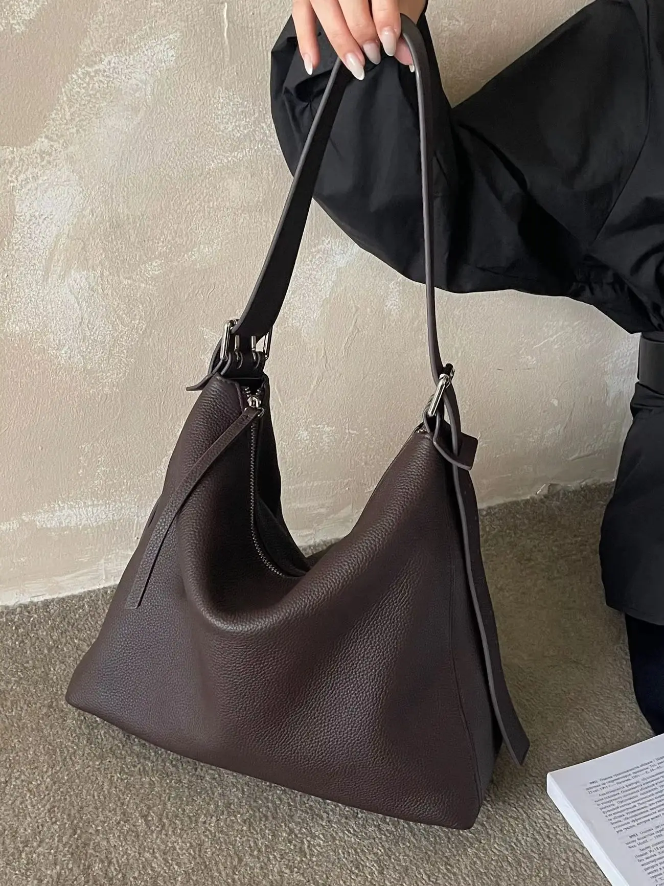 

Женские сумки через плечо из натуральной кожи, роскошные дизайнерские брендовые сумки из воловьей кожи, сумка на плечо, высококачественная женская большая сумка-тоут